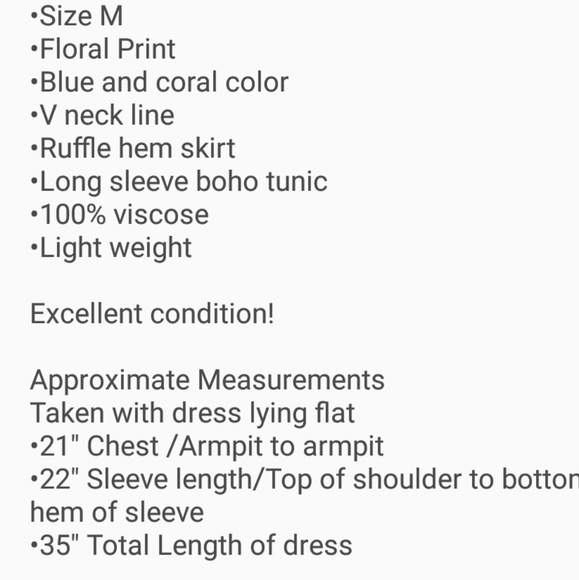 BCBGMaxazris Long Sleeve Boho Gypsy Tunic Dress - Picture 4 of 6